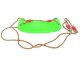 Kids Plastic Garden Swing with Adjustable Ropes 100 kg, Green