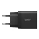 Spigen Essential EE472EU 2-port USB-C 47W GaN wall charger - black