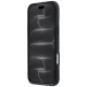 Mercedes Leather Semi Wrap Iconic Line MagSafe Case for iPhone 18 Pro Max / 17 Pro Max, Dark Gray