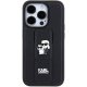 Karl Lagerfeld iPhone 15 Pro Max Case Gripstand Saffiano Karl&Choupette Black