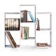 Modern Standing Bookcase Shelving Unit for Living Room ModernHome, White