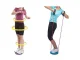 Rotating Twister Board with Resistance Bands and Foot Massage, Orange