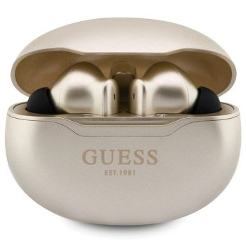 Guess Gutwst50ed Tws Bluetooth Headphones + Docking Station - Gold Classic Est