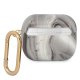 Чехол Guess для AirPods 3 Marble Collection, черный