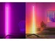 RGB LED Corner Floor Lamp with App and Remote Control, 150cm, Black