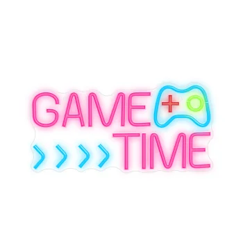 Forever Light Neon PLEXI LED GAME TIME Decorative Light, Multicolor