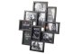 Large 3D Collage Photo Frame for 10 Pictures, Black