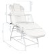 Activeshop Ivette Eyelash Treatment Chair, White
