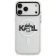 Karl Lagerfeld IML Choupette Sketch Logo MagSafe Case for iPhone 17 Pro, Transparent