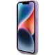 Guess iPhone 15 Pro Max Case Leather 4G Stamped, Purple