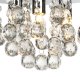 Glamour Crystal Ceiling Lamp ZD78A, Chrome