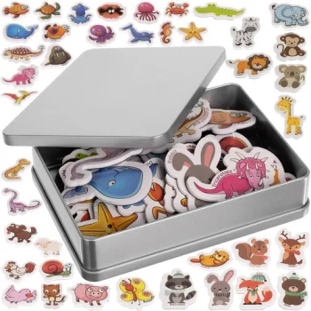 Kruzzel 00022616 Fridge Magnets - Animals, 40 pcs
