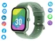 Smartwatch with Silicone Strap and Bluetooth Calling, Green