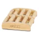 4Fizjo Profiled Wooden Foot Massager, Brown