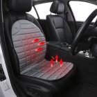 Apsildāms Automašīnas Sēdekļa Pārsegs Paklājs, Pelēks | Heated Car Seat Cover Mat