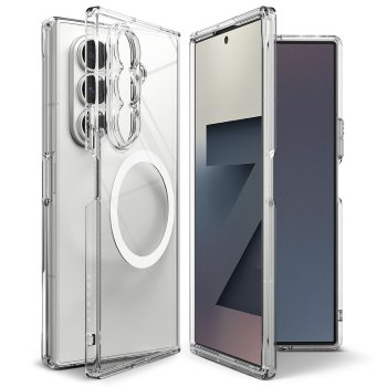 Ringke Fusion MagSafe Case for Samsung Galaxy Z Fold 7 Clear