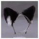 Soft Cat Ear Headband for Parties, Black