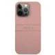 Guess iPhone 13 Pro Max Case Saffiano Stripe, Pink