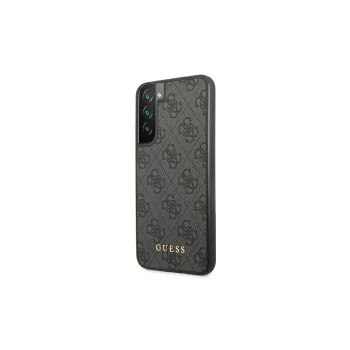 Samsung Galaxy S22 5G (SM-S901) Guess 4G Metal Gold Logo Case Cover, Grey