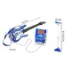 Iso Trade Kids Electric Guitar with Microphone and Amplifier, Blue