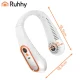 Portable Bladeless Neck Fan Ruhhy USB-C 5 Speeds, White