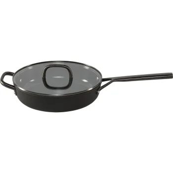 ZWILLING Milano troškinimo keptuvė su stikliniu dangčiu 28 cm, juoda