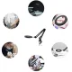 LED Magnifying Lamp with Clamp, 3x Magnification Izoxis 23893, Black