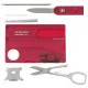 Victorinox SwissCard Lite Multi-Tool Card, Red Transparent