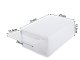 Shoe Organizer Box Stackable Clear Plastic Containers with Lids, Foldable Modular Storage