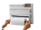 5-in-1 Wall-Mounted Foil and Paper Towel Dispenser, White