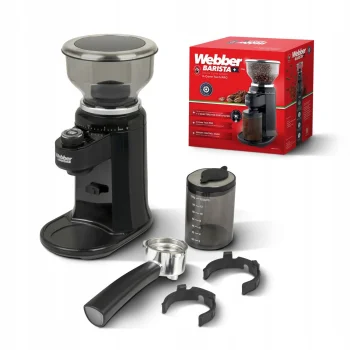 Webber CG6 Electric Burr Coffee Grinder, 180W, 25 Grind Settings