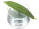 Electronic Kitchen Scale with Glass Platform and Clock, 5kg / 1g