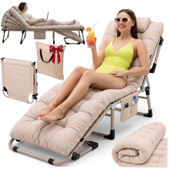 Sofotel Chillwell Dream Folding Garden Lounger / Camp Bed