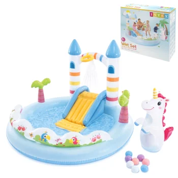 Intex 56148NP Inflatable Water Play Center Unicorn Castle