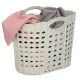 Collapsible Laundry Basket with Handles, Grey