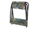 Large folding fishing and camping chair, camouflage