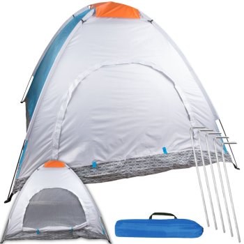 2 Person Camping Tent with Mosquito Net and Carry Bag