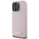 Karl Lagerfeld FW Metal Plate Case for iPhone 16 Pro, MagSafe, Pink