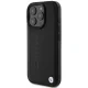 BMW iPhone 16 Pro Max Case Leather Hot Stamp, Black