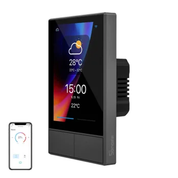 Smart WiFi Control Panel SONOFF NSPanel-US (Black, 120mm)