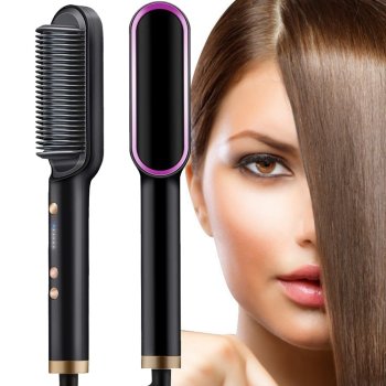 Matu Taisnojošā Birste Ķemme Matu Taisnotājs, Dažādas krāsas | Hair Straightening Brush