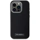 Karl Lagerfeld FW Metal Plate MagSafe Case for iPhone 15 Pro Max 6.7\" - Black