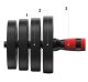 4Fizjo Adjustable Bitumen Dumbbells with Barbell, 2 x 10 kg