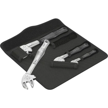 WERA 6004 Joker 4 Set 1 Self-Setting Open-End Spanner Set (4 Pieces, 7-19 mm / 1/4"-3/4")