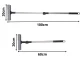 Telescopic Window Squeegee with Sponge, 60-100 cm