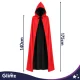 Reversible Cape Glimz, 175 cm, Black/Red