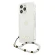 Guess Pearl Transparent Hardcase for iPhone 13 / 13 Pro with Pearl Charm