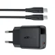 USB-C Wall Charger Acefast A113 GaN PD 20W with Display & Cable Black