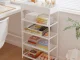 5-Tier Shoe Rack Organizer, Narrow Storage Shelf for Entryway and Bathroom, White