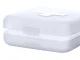 Compact Travel Pill Box for Medication and Supplements, 4 Compartments, White